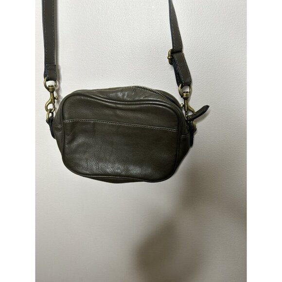 Margot Army Green Camouflage leather crossbody purse for women - Picture 5 of 10